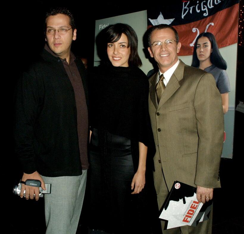 Victor Huggo Martin, Cecilia Suarez and Tony Plana at the world premiere of "Fidel."