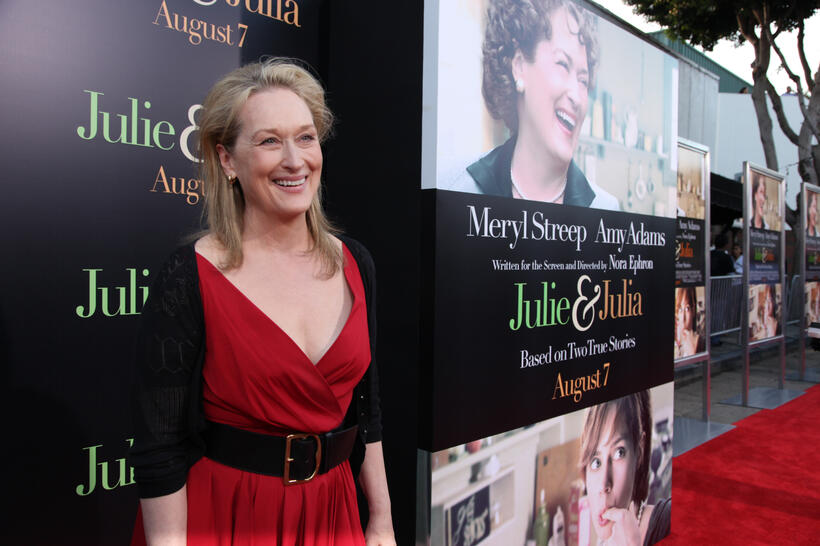 Meryl Streep at the LA Screening of Columbia Pictures "Julie & Julia" at the Mann Village Theatre.