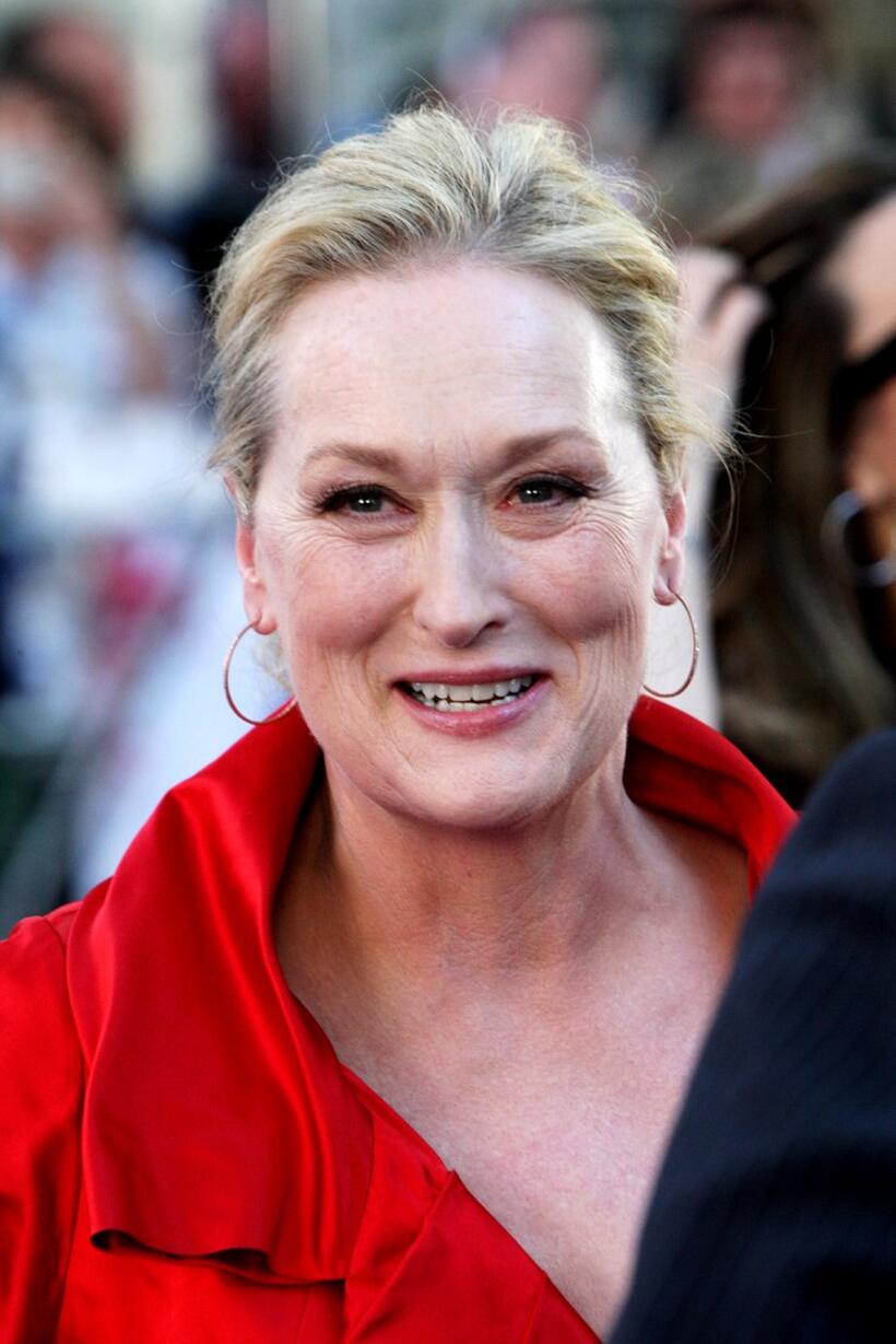 Meryl Streep at the world premiere of "Mamma Mia!"