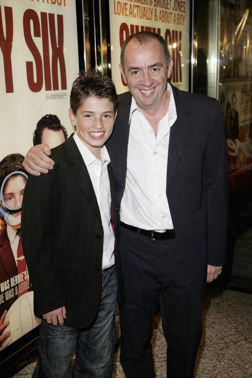 Gregg Sulkin and Paul Weiland at the premiere of "Sixty Six."
