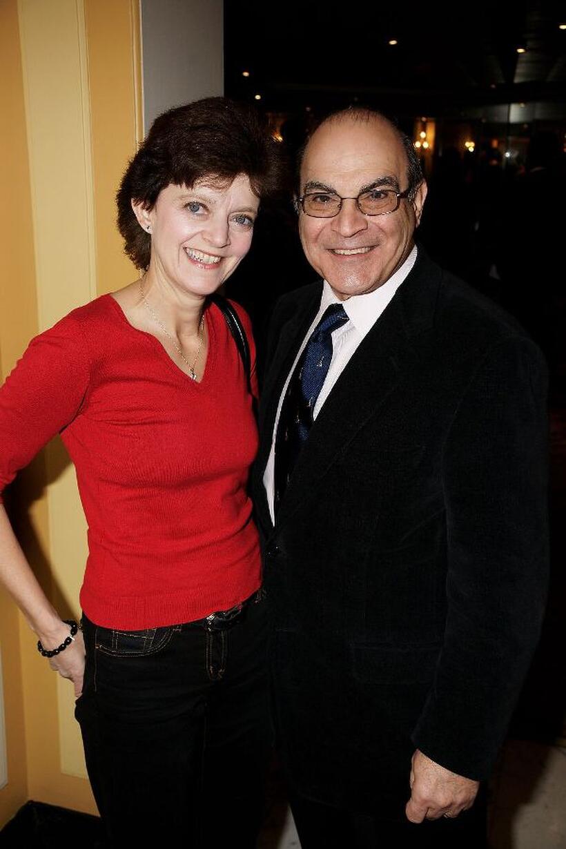 David Suchet and Guest at the South Bank Show Awards.