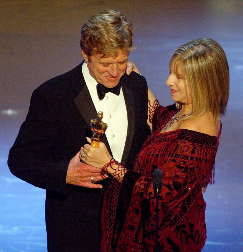 Barbra Streisand and Robert Redford's at the 74th Academy Awards.