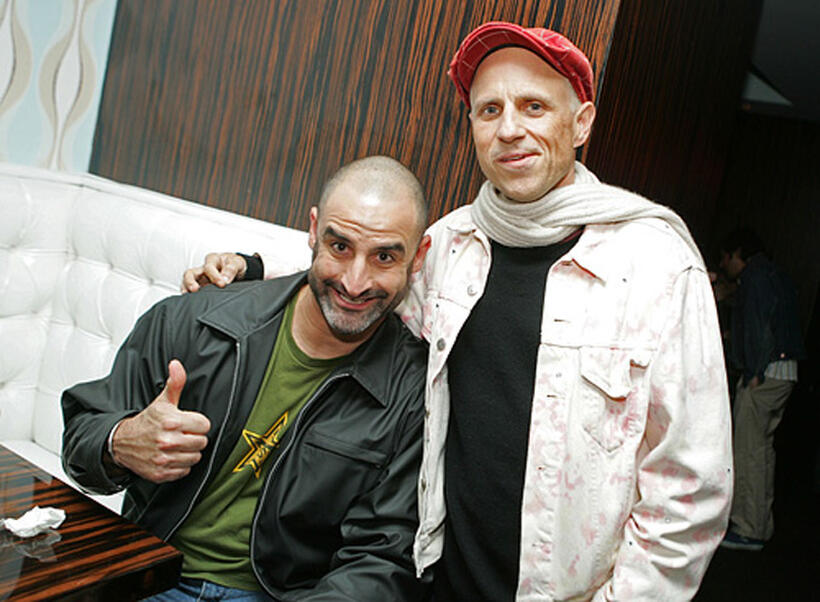 Brody Stevens and Bob Goldthwait at the after party of the California premiere of "Sarah Silverman: Jesus Is Magic."