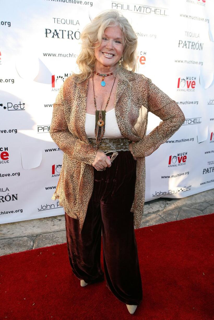 Connie Stevens at the Much Love Animal Rescues Bow Wow Ciao Benefit.