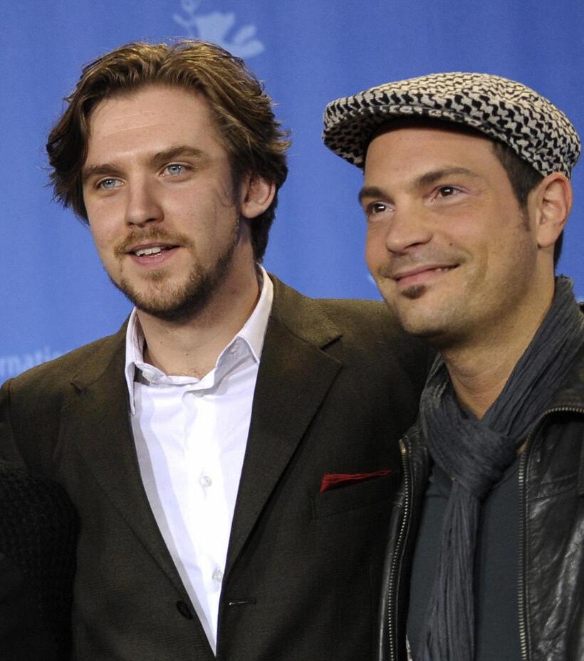 Dan Stevens and Roger Cicero at the photocall of "Hilde" during the 59th Berlinale Film Festival.