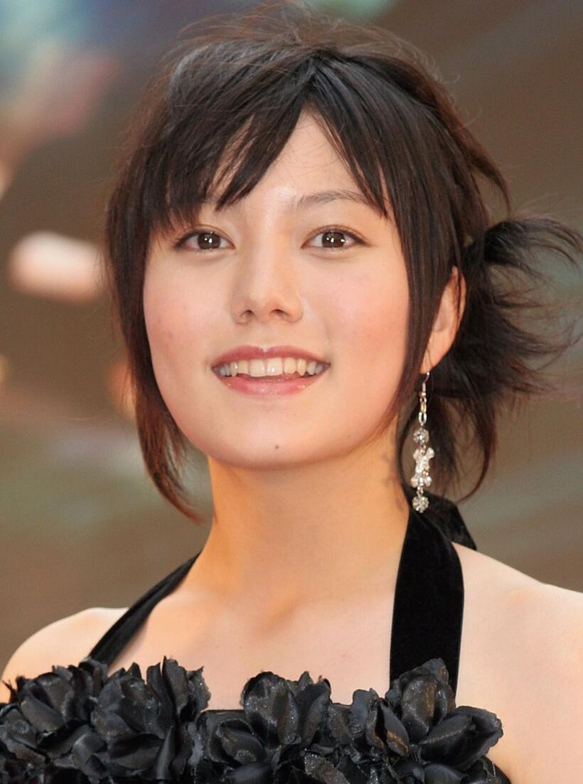Anne Suzuki at the press conference to promote "Initial D."