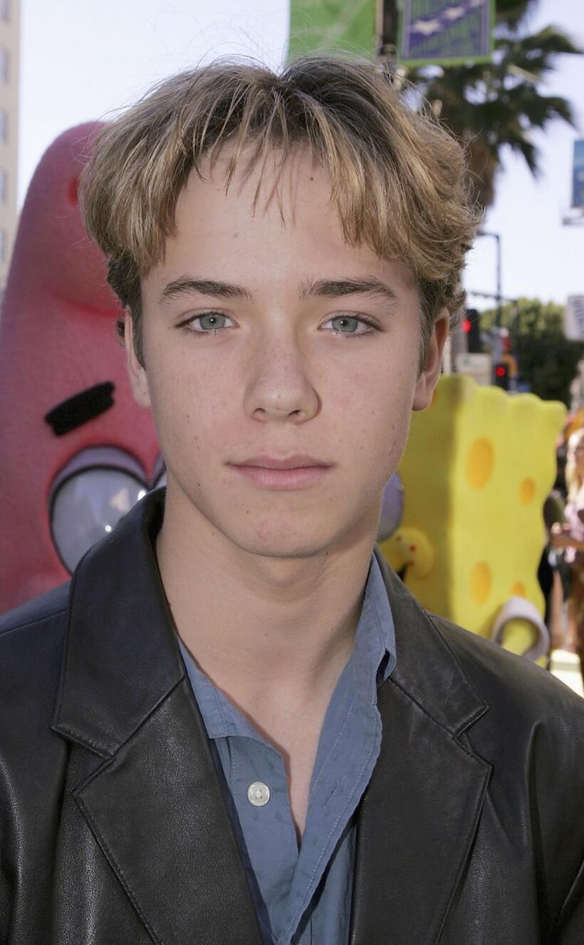 Jeremy Sumpter at the premiere of "The Spongebob Squarepants Movie."