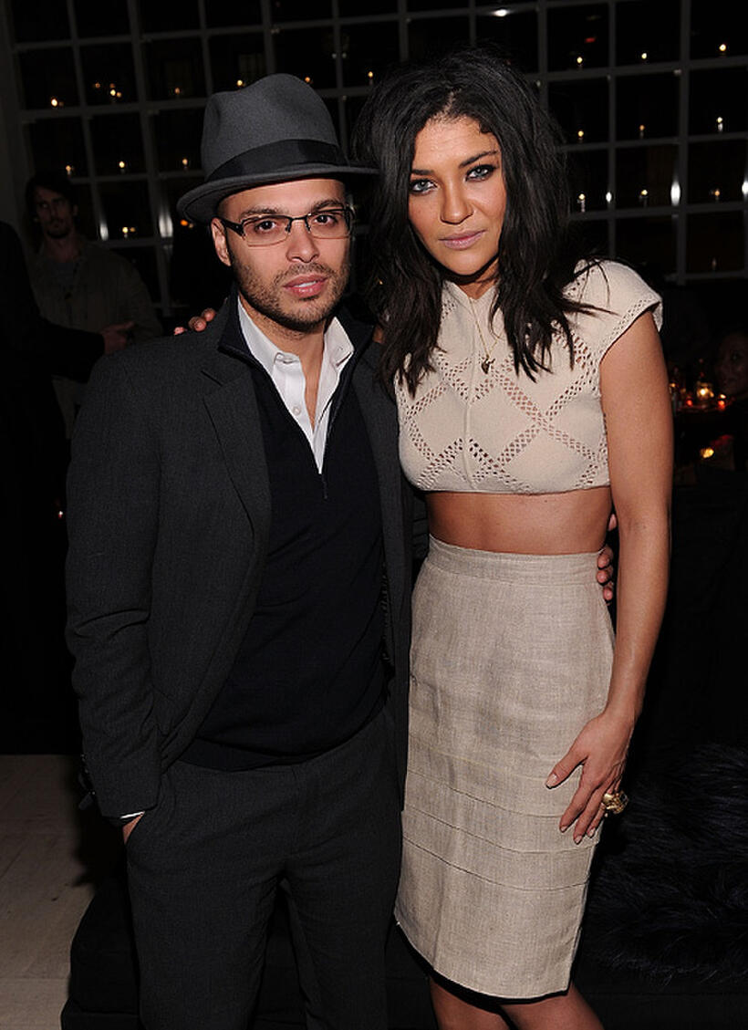 Richie Akiva and Jessica Szohr at the HELP HAITI Benefiting The Ben Stiller Foundation and The J/P Haitian Relief Organization in New York.