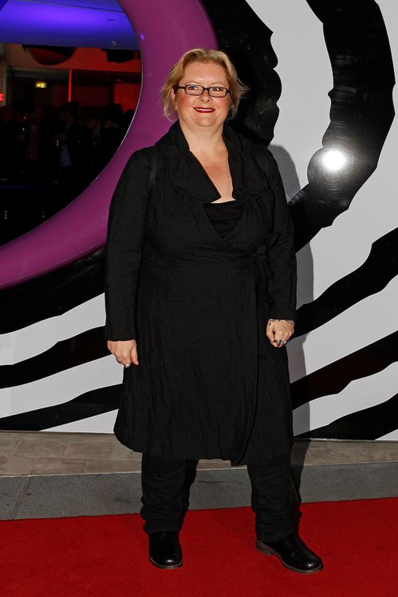 Magda Szubanski at the opening night of "Tim Burton: The Exhibition."