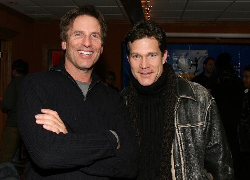 Hart Bochner and Dylan Walsh at the 2008 Slamdance Film Festival premiere of "Real Time".
