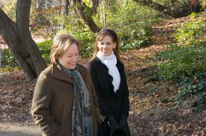 Kathy Bates and Hilary Swank in "P.S. I Love You."