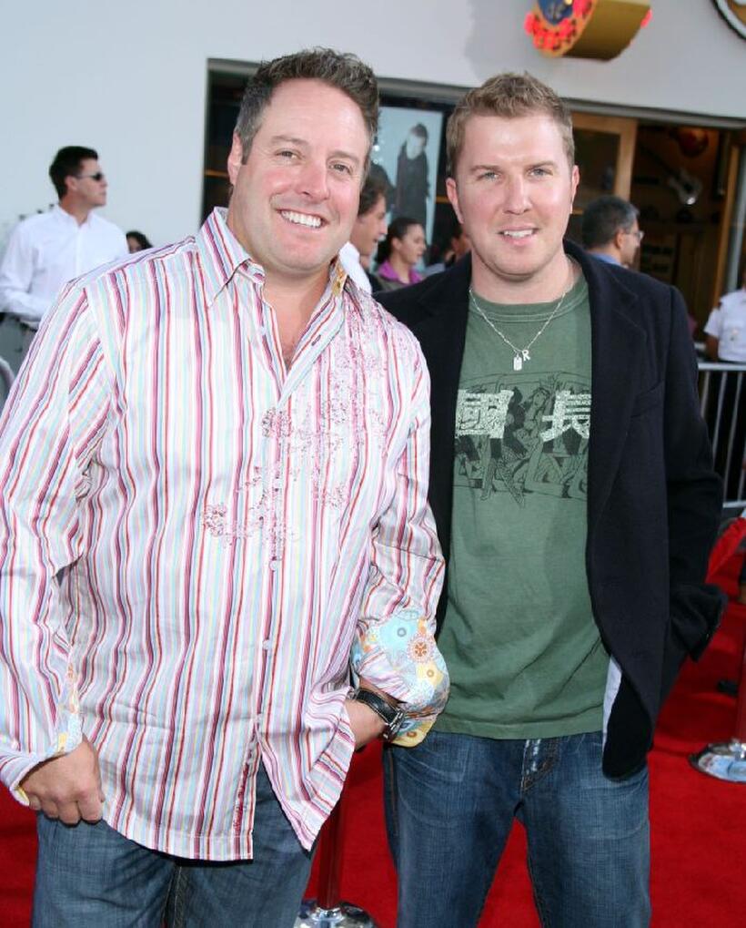Gary Valentine and Nick Swardson at the premiere of "I Now Pronounce You Chuck and Larry."