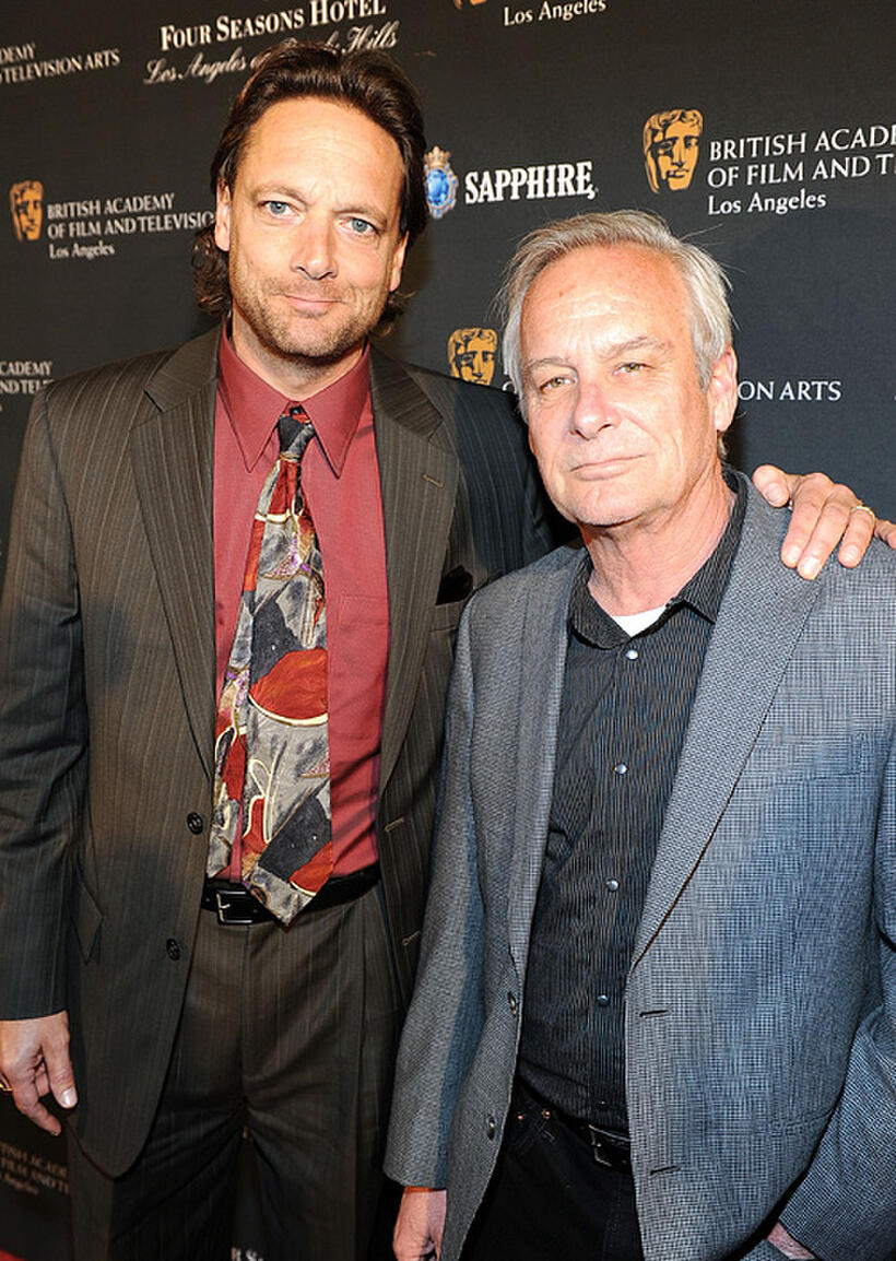 Paul Tamasy and Eric Johnson at the BAFTA Los Angeles Awards Season Tea.