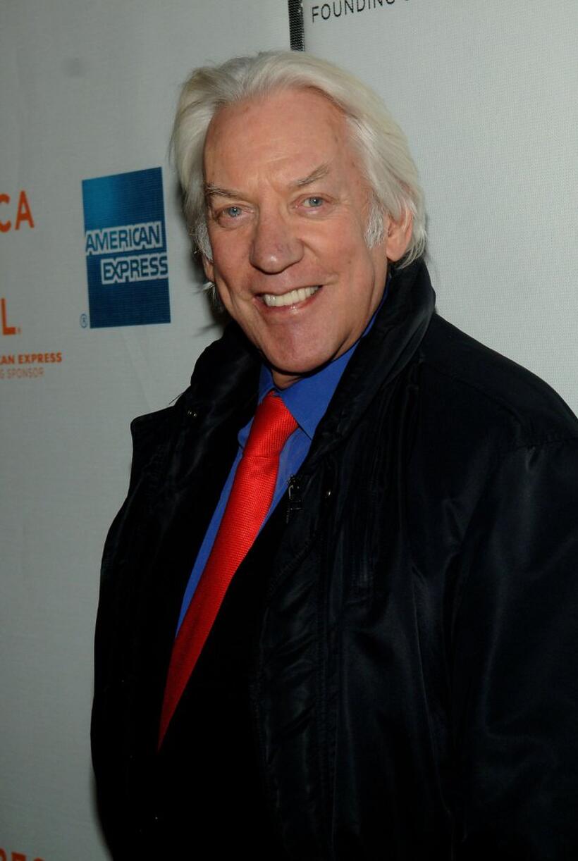 Donald Sutherland at the 5th Annual Tribeca Film Festival, attends the premiere of "Land Of The Blind".