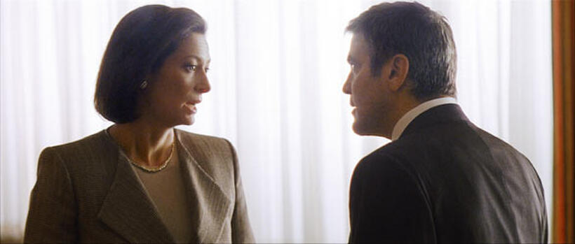Tilda Swinton and George Clooney in "Michael Clayton."
