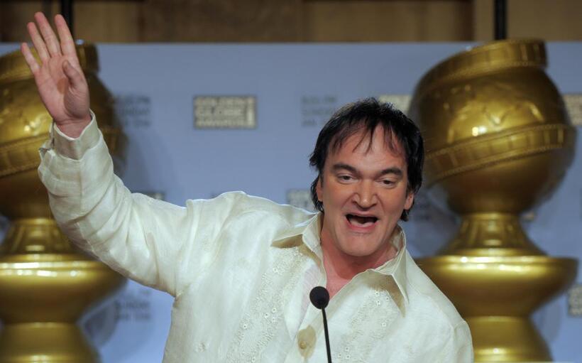 Quentin Tarantino at the 65th Annual Golden Globe Nominations.