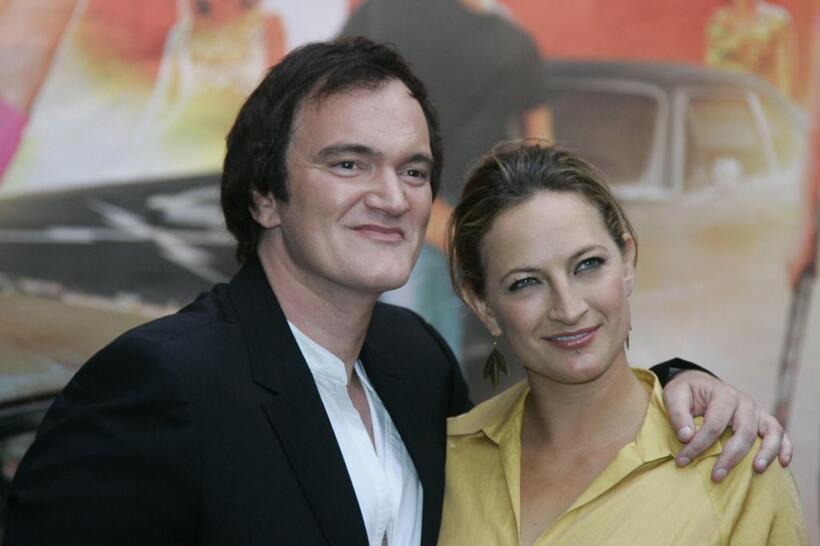 Quentin Tarantino and Zoe Bell at the Germany screening of their new film "Death Proof".