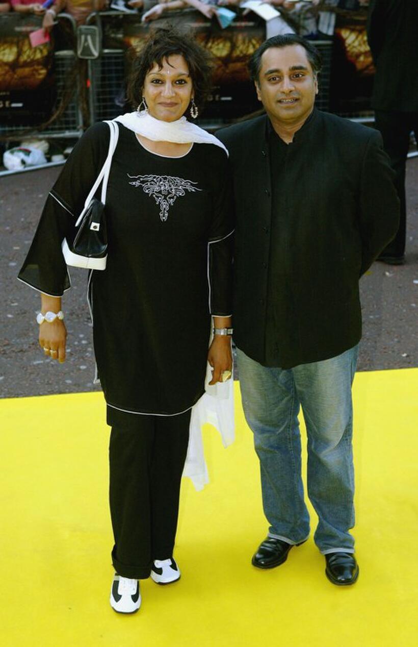 Meera Syal and Sanjeev Bhaskar at the UK premiere of "The Village."