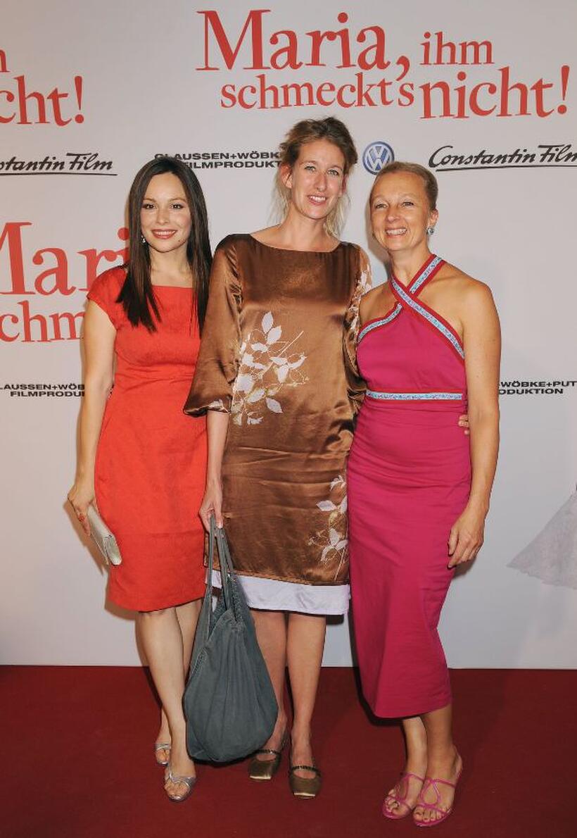 Mina Tander, Neele Leana Vollmar and Uli Putz at the world premiere of "Maria, Ihm Schmeckt's Nicht!"