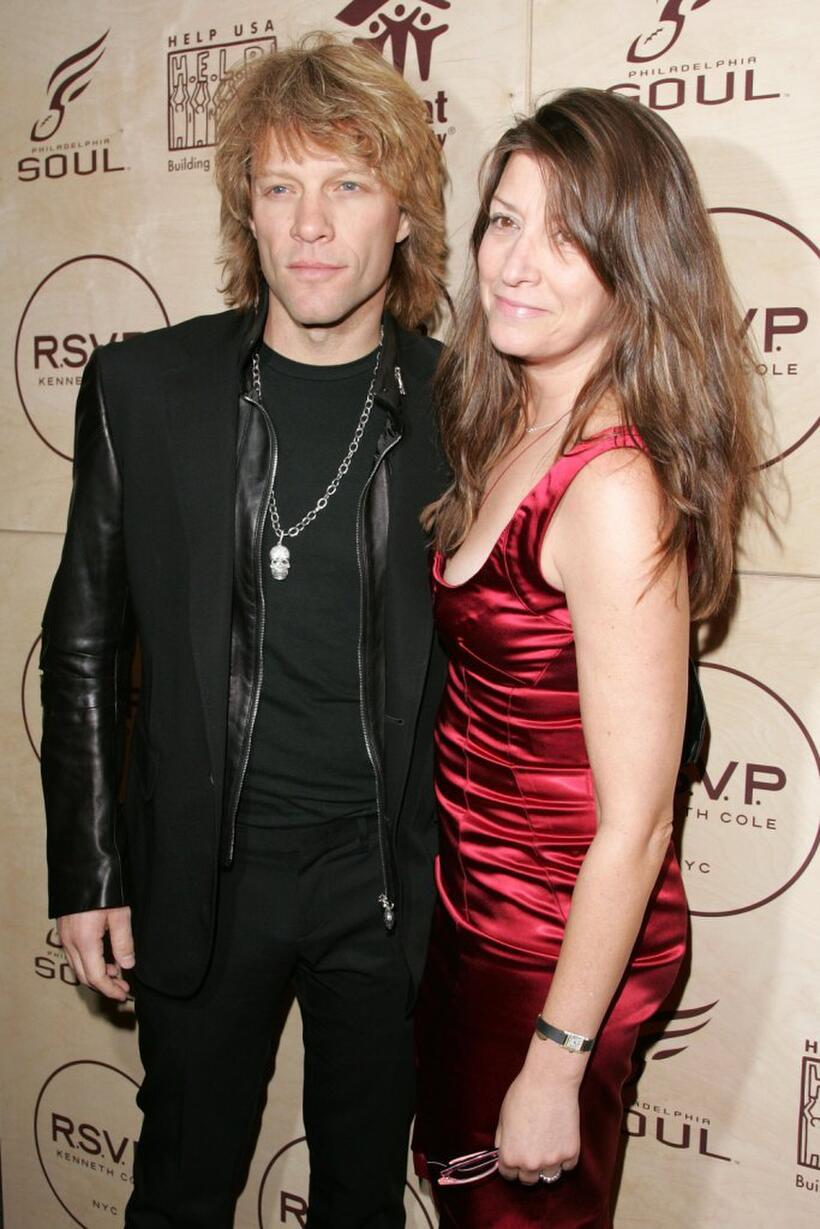 Jon Bon Jovi and his wife Dorothea Hurley at the "R.S.V.P. to HELP" benefit hosted by Kenneth Cole and Jon Bon Jovi.