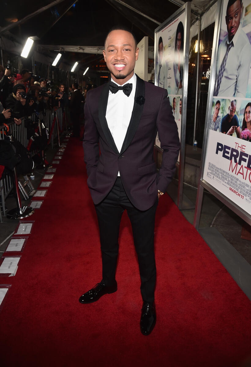 Terrence Jenkins at the California premiere of "The Perfect Match."