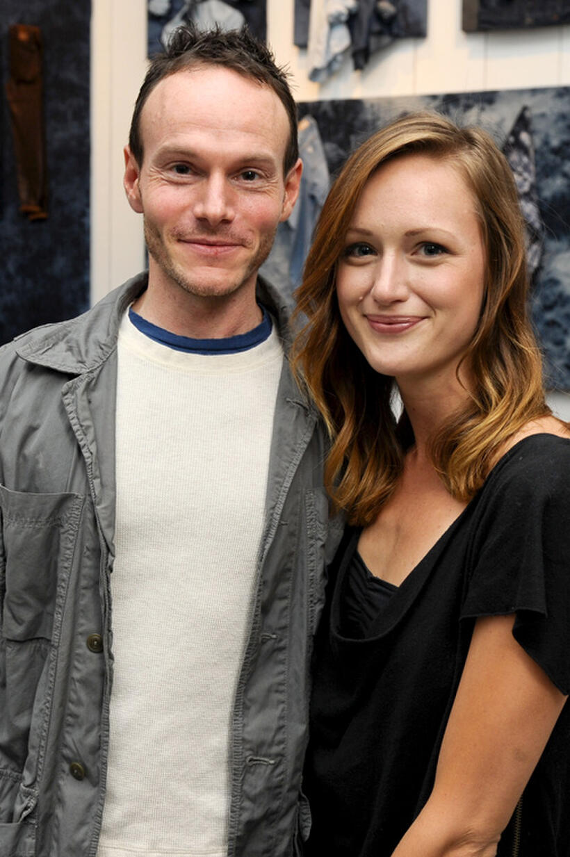 Chris Terrio and Kerry Bishe at the Guess Portrait Studio during the Day 3 of 2012 Toronto International Film Festival.