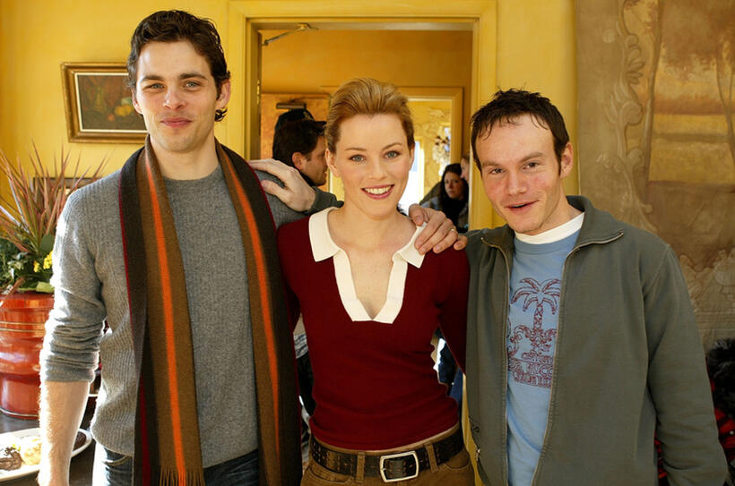 James Marsden, Elizabeth Banks and Chris Terrio at the press conference of "Heights."