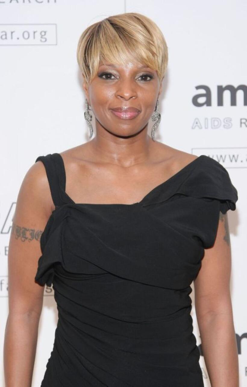 Mary J. Blige at the amfAR New York gala.