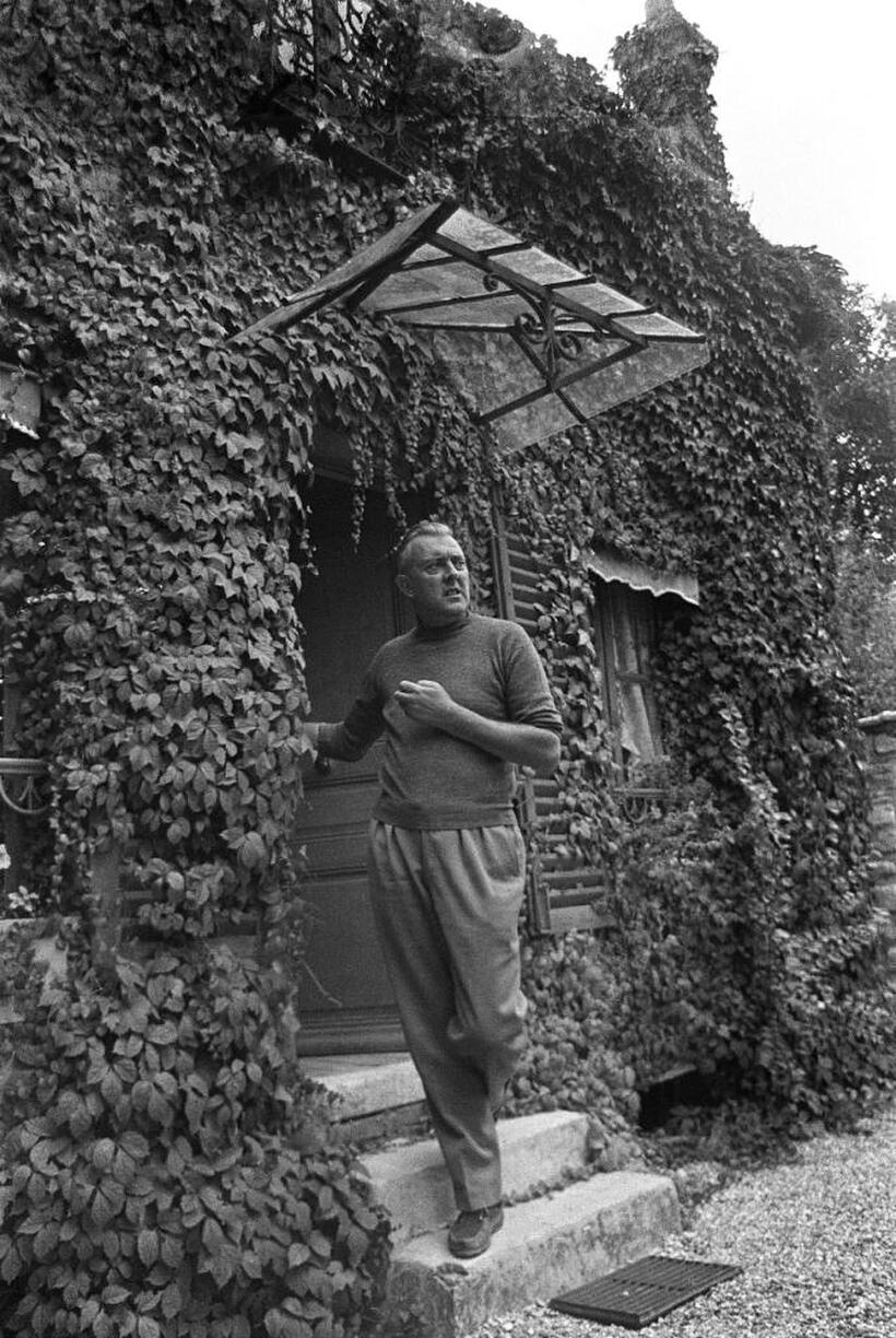 Jacques Tati at the Saint-Germain-en-Laye near Paris.