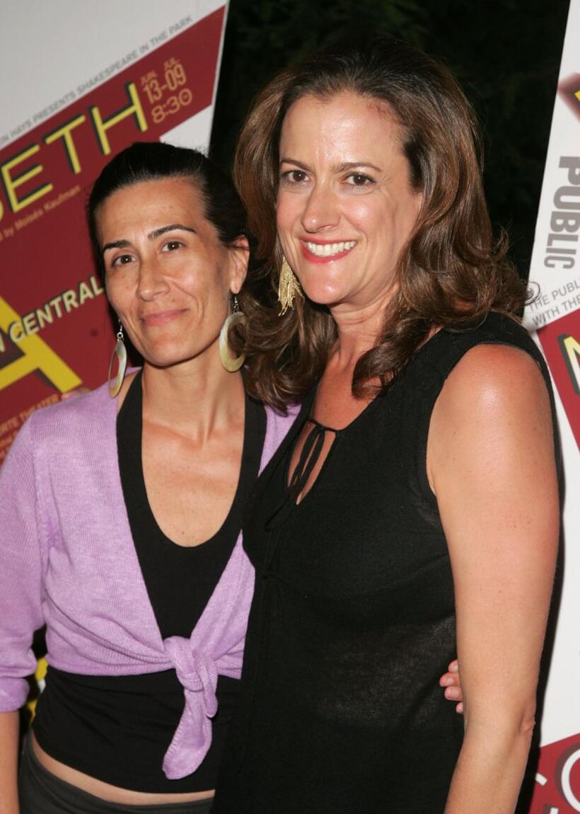 Jeanine Tesori and Mara Manus at the after party of the premiere of "Mother Courage And Her Children."