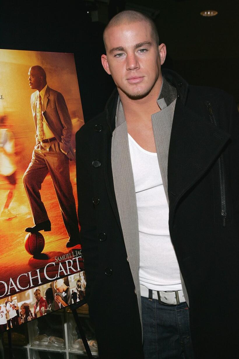 Channing Tatum at the screening of "Coach Carter."