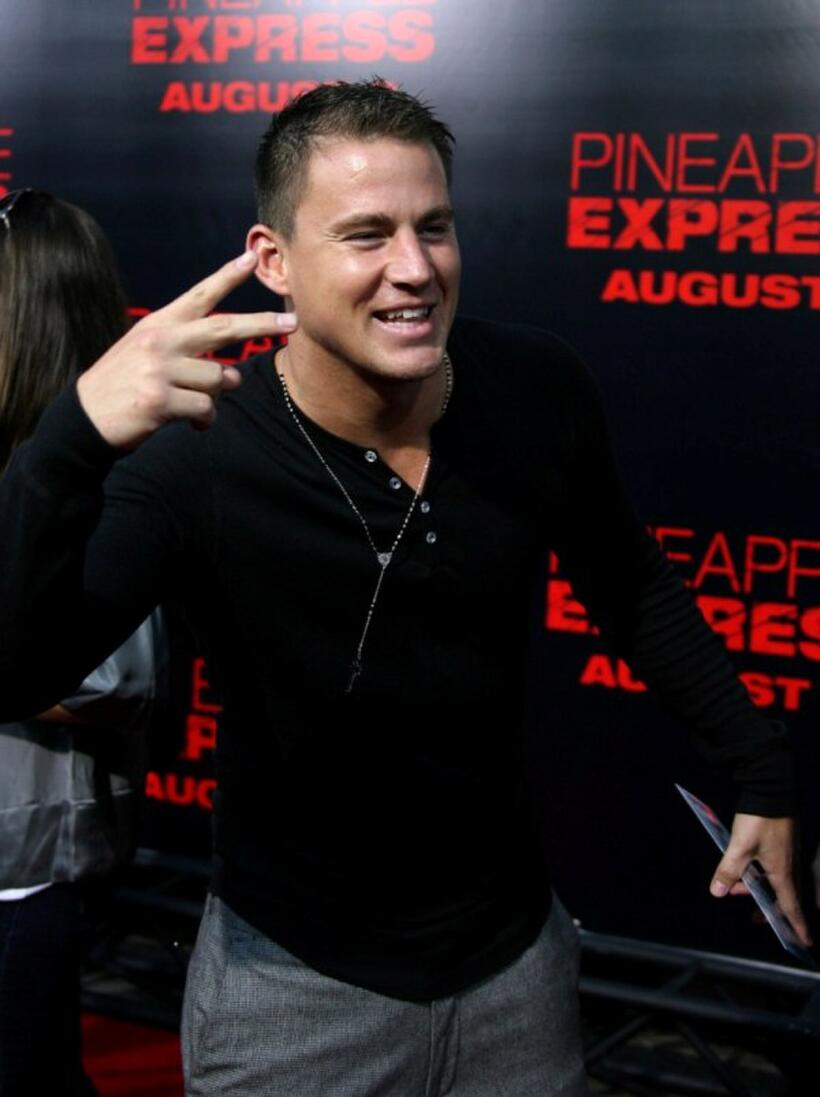 Channing Tatum at the premiere of "Pineapple Express."