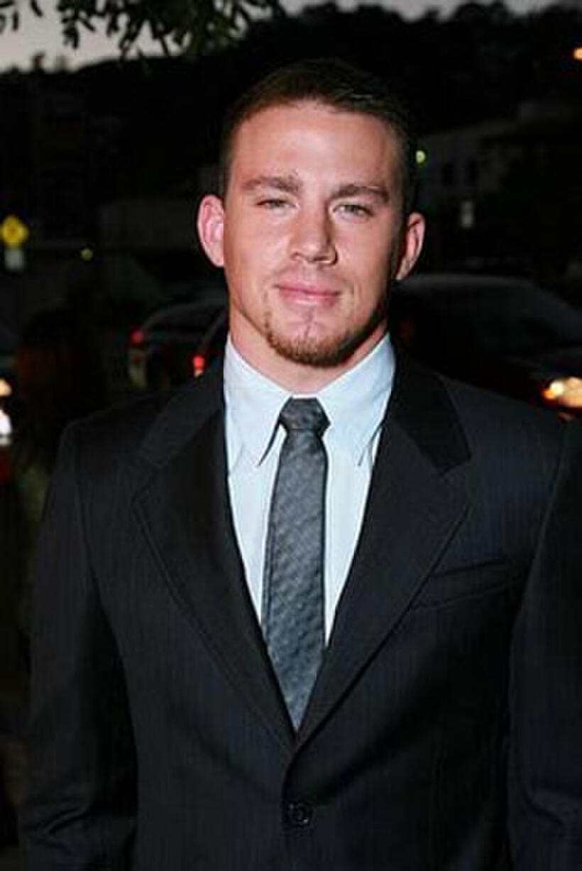 Actor Channing Tatum at the L.A. premiere of "Stop-Loss."