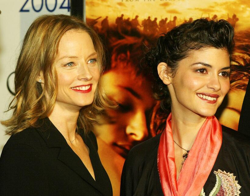 Audrey Tautou and Jodie Foster at the AFI Fest 2004 screening of "A Very Long Engagement".