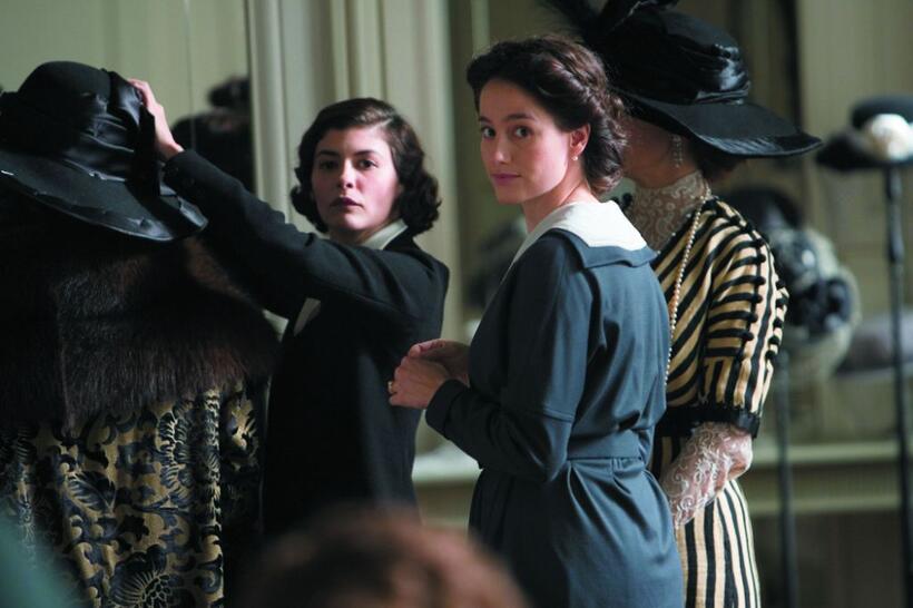 Audrey Tautou as Coco Chanel and Marie Gillain as Adrienne in "Coco avant Chanel."