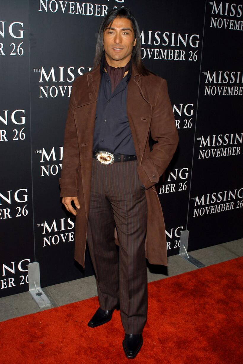 Jay Tavare at the premiere of "The Missing."