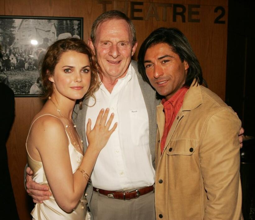 Keri Russell, Director Simon Wincer and Jay Tavare at the after party of the premiere of "Into the West."