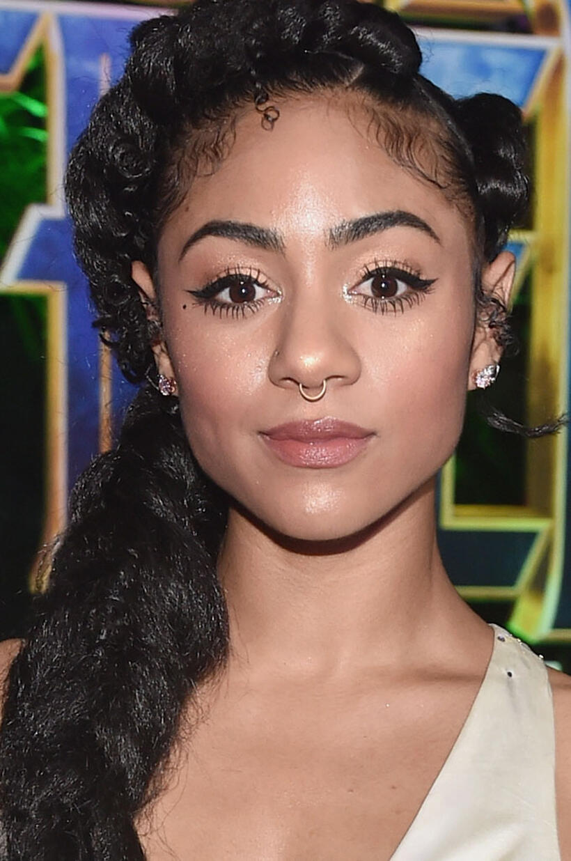 Chelsea Tavares at the world premiere of "Black Panther" in Hollywood.