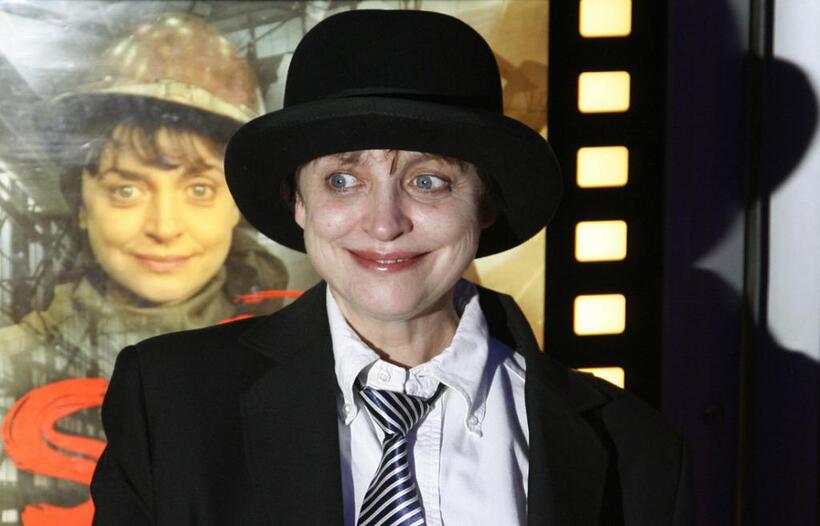 Katharina Thalbach at the German premiere of "Strajk."