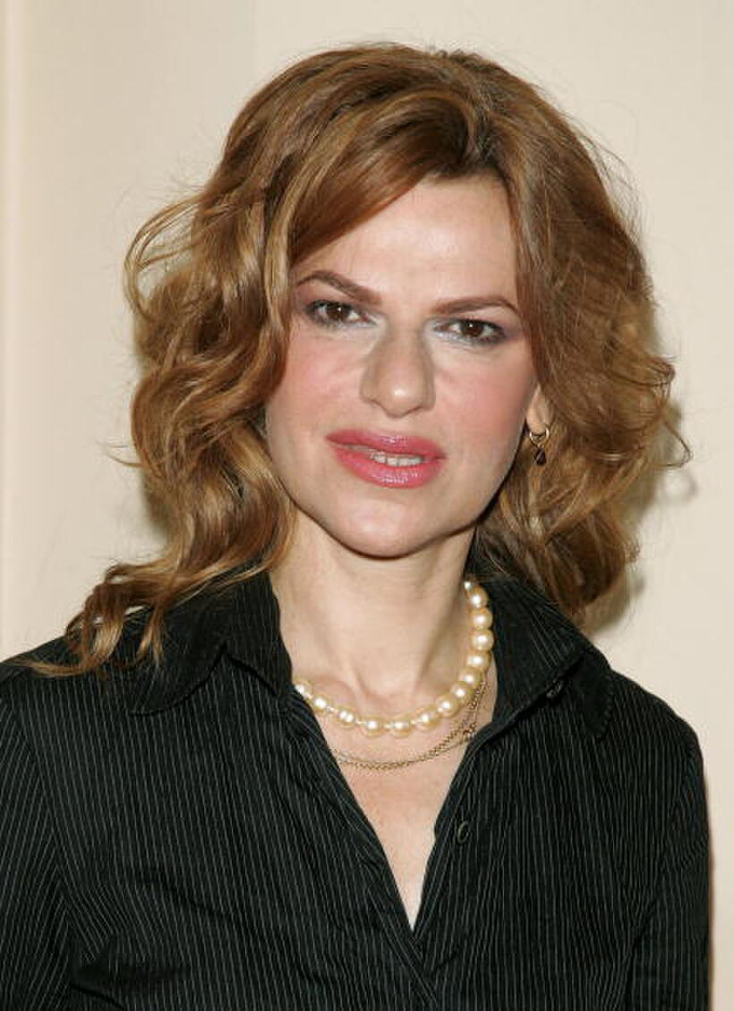 Sandra Bernhard at the celebration of the launch of MAC Cosmetics Plushgalss Lipcolor.