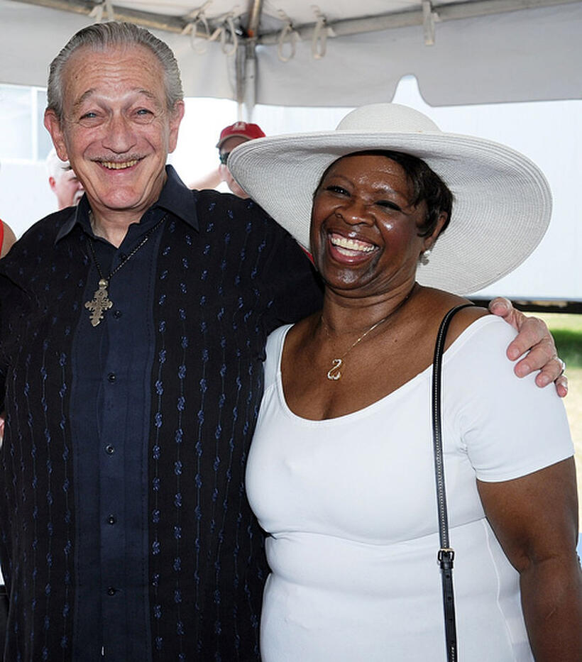 Charles Musselwhite and Irma Thomas at the Day 6 of 2011 New Orleans Jazz & Heritage Festival in New Orleans.