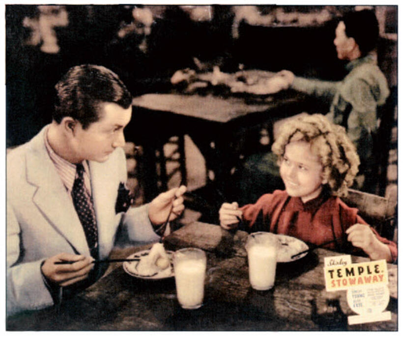 Shirley Temple and Robert Young in "Stowaway."