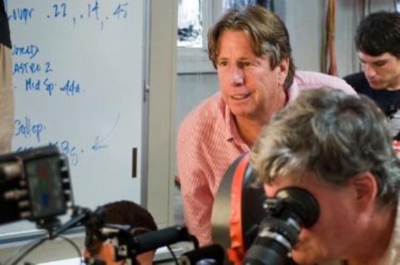 Director Andy Tennant on the set of "The Bounty Hunter."