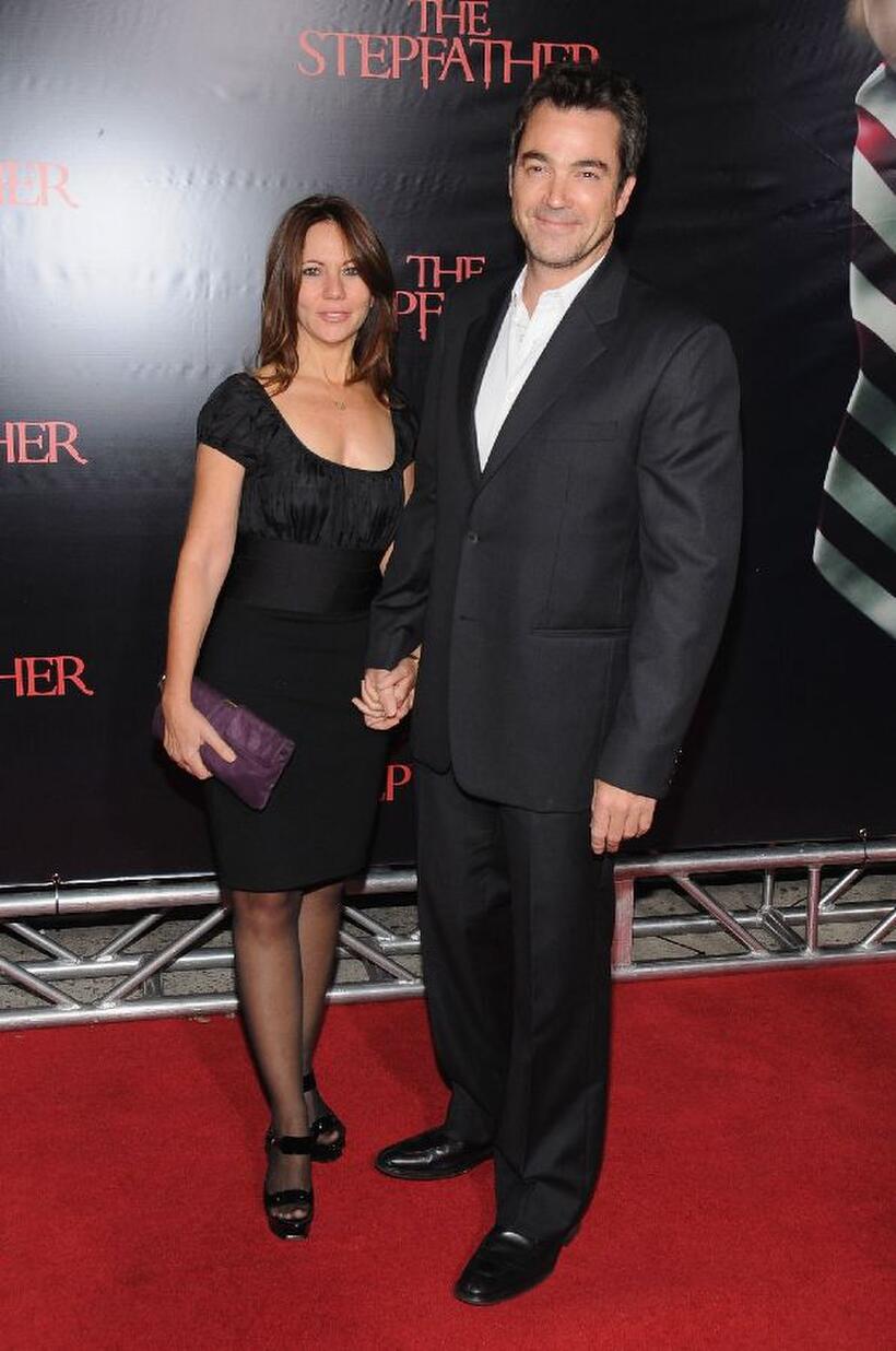 Jon Tenney and Guest at the New York premiere of "The Stepfather."