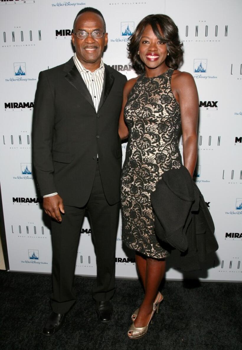 Julius Tennon and Viola Davis at the Disney and Miramax Oscar Nominees Celebration.