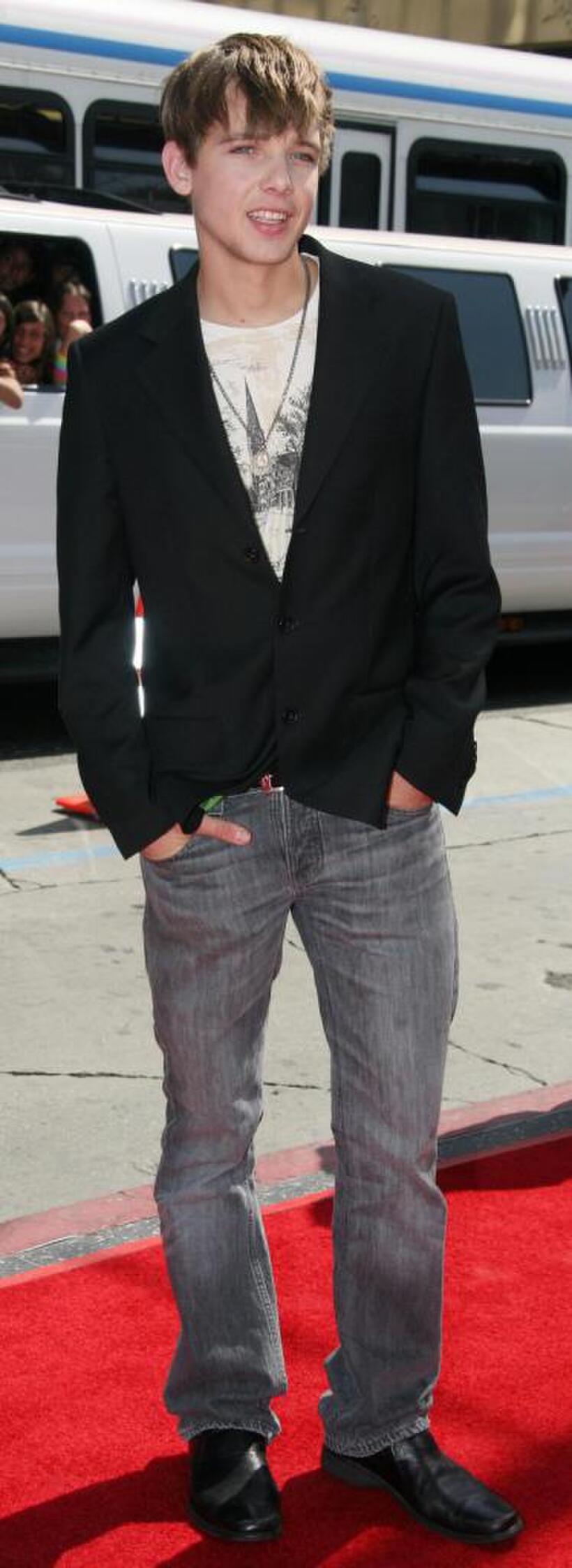 Max Thieriot at the premiere of "Nancy Drew."