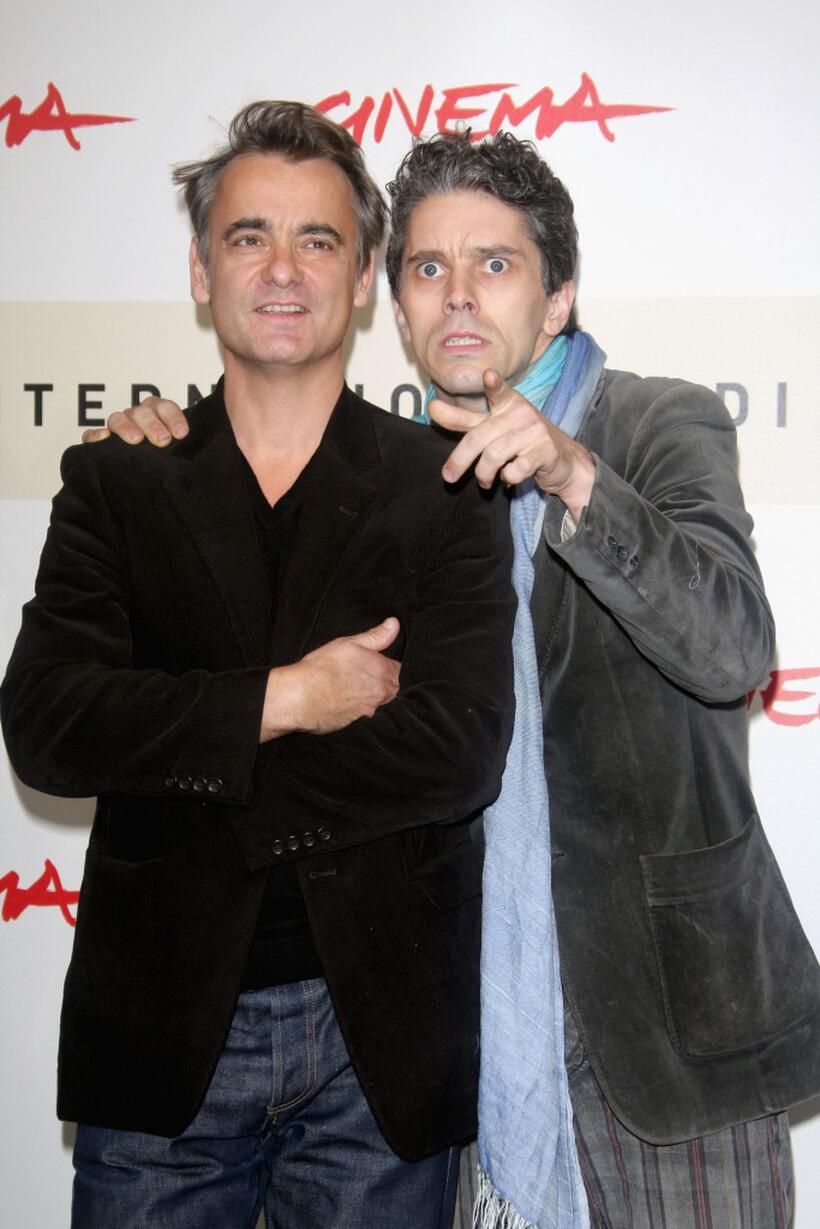 Laurent de Bartillat and James Thierree at the photocall of "Ce Que Mes Yeux Ont Vu" during the day 4 of the 2nd Rome Film Festival.