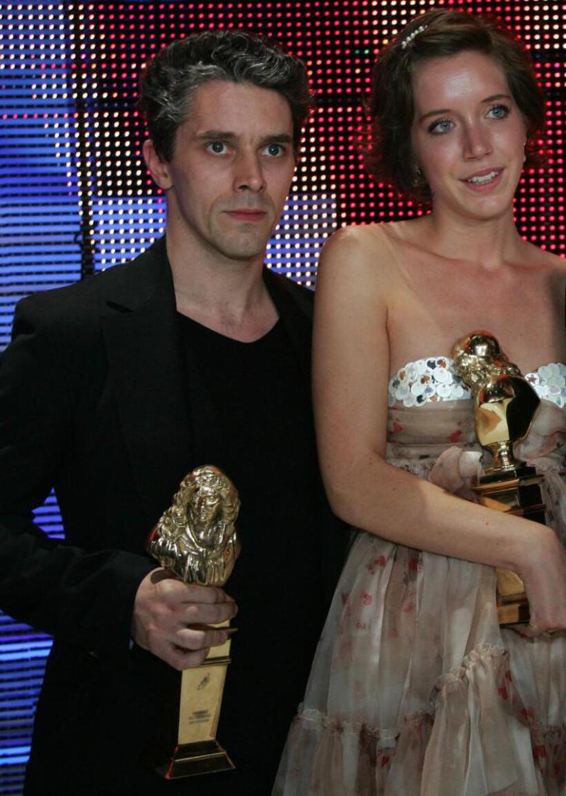 James Thierree and Sara Giraudeau at the 2007 Molieres theatre awards ceremony.