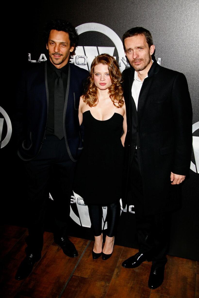 Tomer Sisley, Melanie Thierry and director Jerome Salle at the Paris premiere of "Largo Winch."