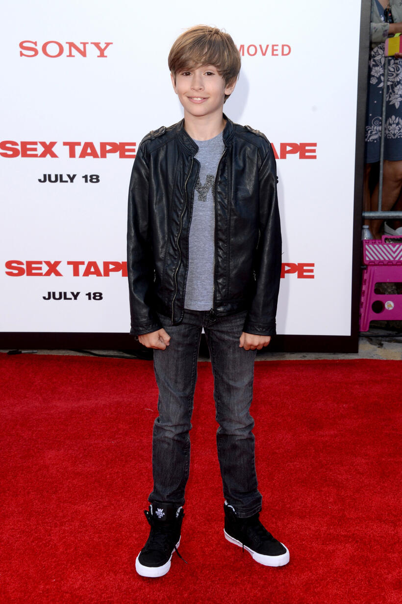 Sebastian Hedges Thomas at the California premiere of "Sex Tape."